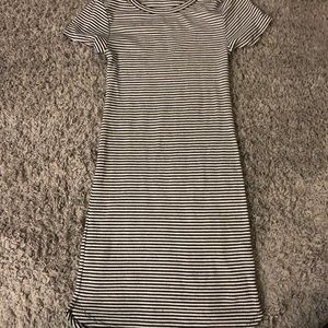 FOREVER 21 stripe bodycon dress